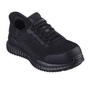 NOIR - Chaussure de sécurité S1PL professionnelle de travail noire EN ISO 20345 S1PL homme aide a domicile médical auxiliaire d